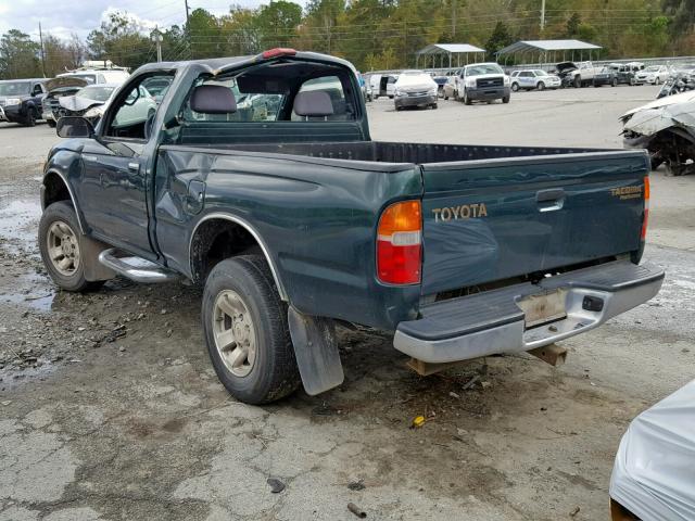 4TANM92N7XZ502559 - 1999 TOYOTA TACOMA PRE GREEN photo 3