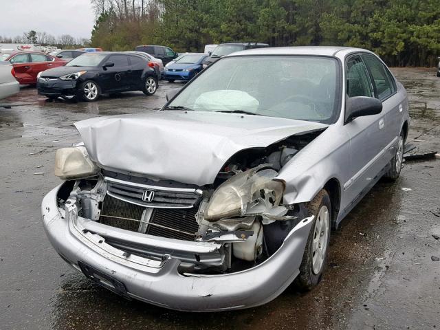 2HGEJ6618YH555745 - 2000 HONDA CIVIC BASE Gümüş foto 2