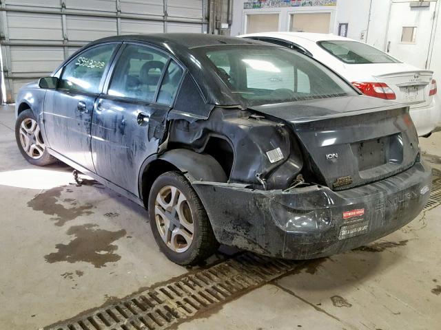 1G8AL52F73Z182140 - 2003 SATURN ION LEVEL BLACK photo 3