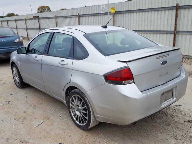 1FAHP3GNXAW208487 - 2010 FORD FOCUS SES SILVER photo 3