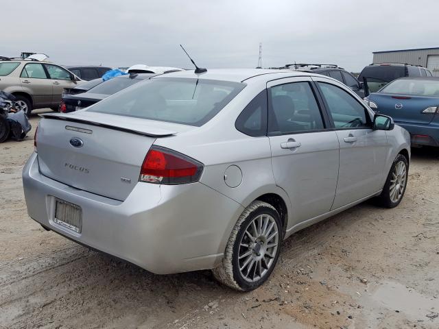 1FAHP3GNXAW208487 - 2010 FORD FOCUS SES SILVER photo 4