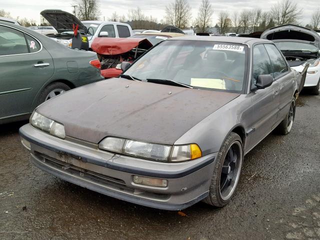 JH4DB1559LS027629 - 1990 ACURA INTEGRA LS GRAY photo 2