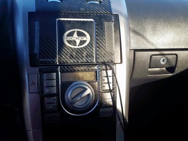 JTKDE177650035038 - 2005 TOYOTA SCION TC შავი ფოტო 9