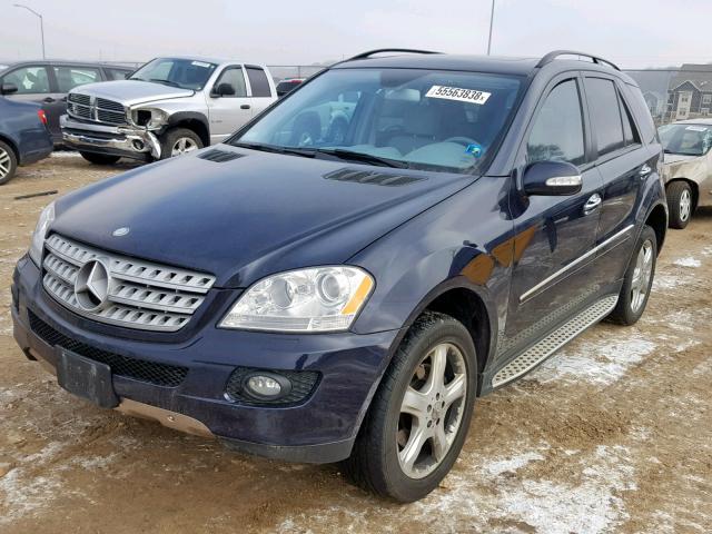 4JGBB86E68A351680 - 2008 MERCEDES-BENZ ML 350 BLUE photo 2