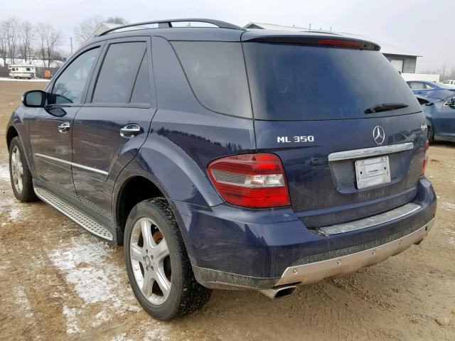 4JGBB86E68A351680 - 2008 MERCEDES-BENZ ML 350 BLUE photo 3