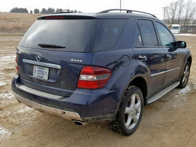 4JGBB86E68A351680 - 2008 MERCEDES-BENZ ML 350 BLUE photo 4