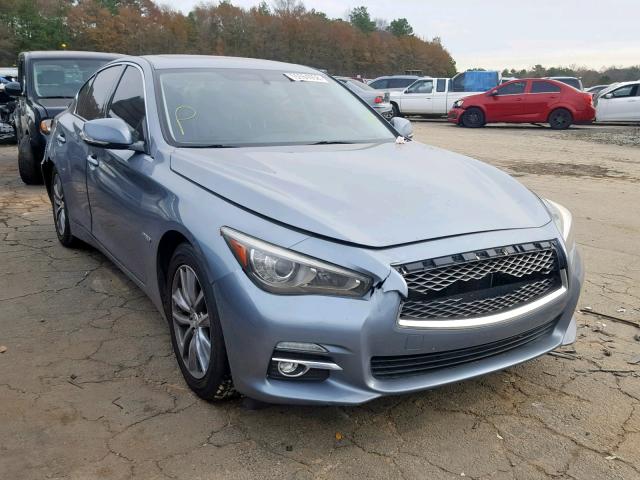 JN1AV7AP5EM690793 - 2014 INFINITI Q50 HYBRID SILVER photo 1