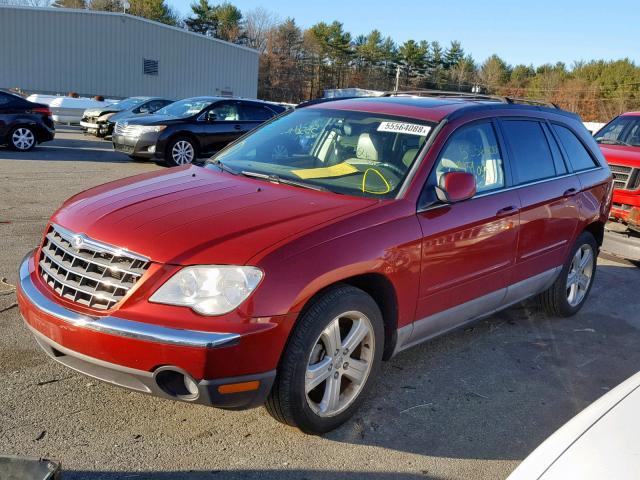 2A8GF68X07R311941 - 2007 CHRYSLER PACIFICA T MAROON photo 2