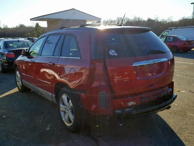 2A8GF68X07R311941 - 2007 CHRYSLER PACIFICA T MAROON photo 3