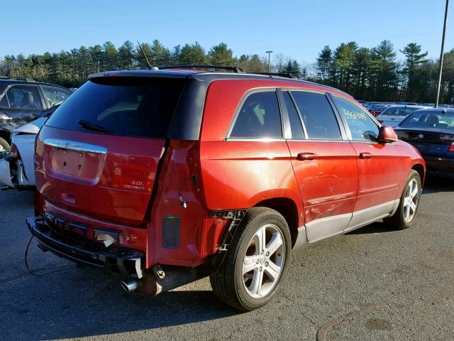 2A8GF68X07R311941 - 2007 CHRYSLER PACIFICA T MAROON photo 4