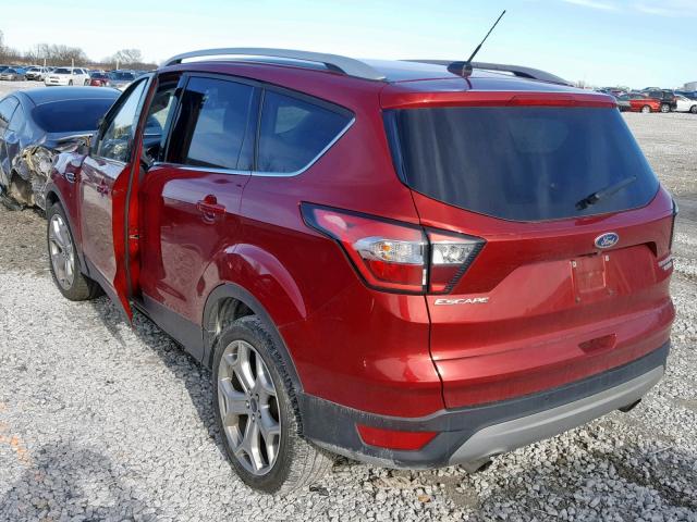 1FMCU0J97HUD95244 - 2017 FORD ESCAPE TIT RED photo 3