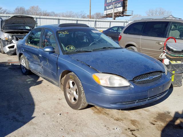 1FAFP55S6YA218145 - 2000 FORD TAURUS SES BLUE photo 1