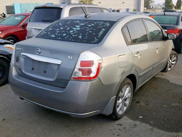 3N1AB6AP8AL618672 - 2010 NISSAN SENTRA 2.0 GRAY photo 4