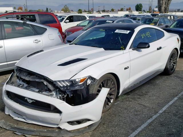 1FA6P8CF8H5291548 - 2017 FORD MUSTANG GT WHITE photo 2