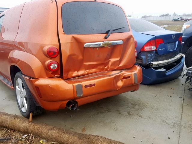 3GCDA25P67S629944 - 2007 CHEVROLET HHR PANEL ORANGE photo 9