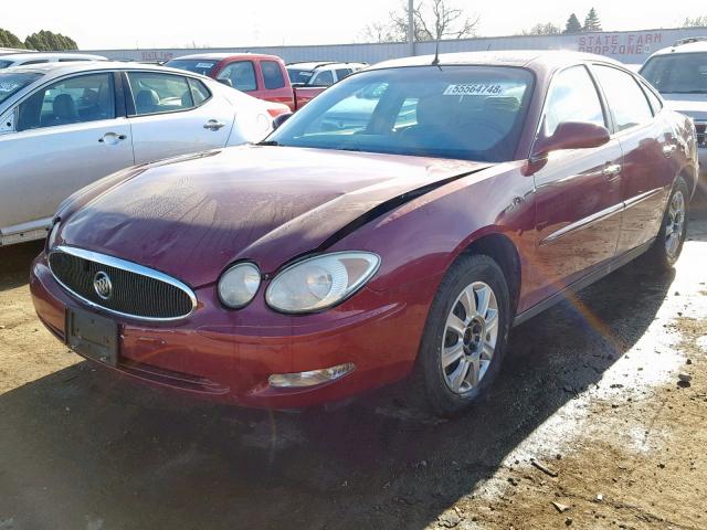 2G4WC532951266958 - 2005 BUICK LACROSSE C BURGUNDY photo 2