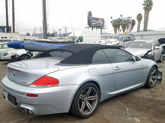 WBSEK935X7CS32120 - 2007 BMW M6 SILVER photo 4