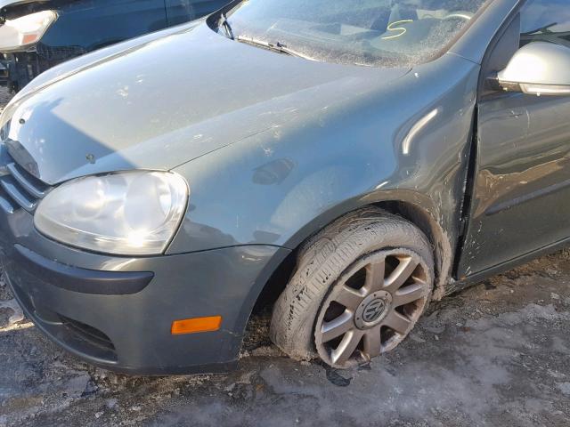 WVWBR71K27W023794 - 2007 VOLKSWAGEN RABBIT GRAY photo 9