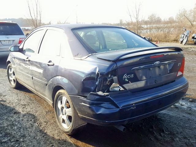 1FAFP38383W135997 - 2003 FORD FOCUS ZTS BLUE photo 3