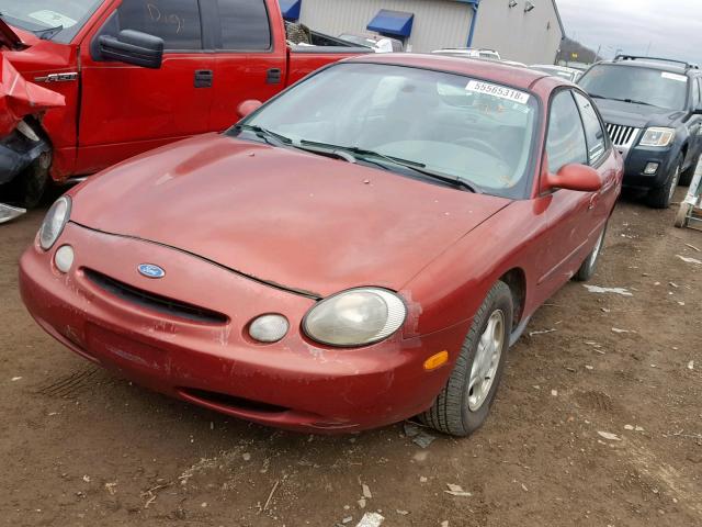 1FALP52U3TG247097 - 1996 FORD TAURUS GL RED photo 2