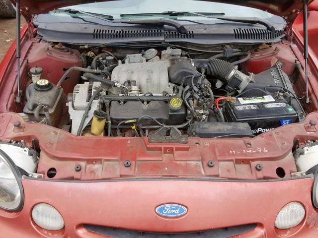 1FALP52U3TG247097 - 1996 FORD TAURUS GL RED photo 7