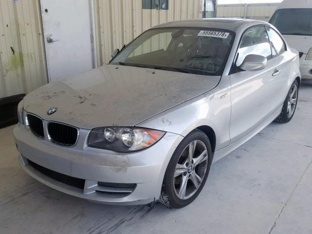 WBAUP7C57BVM54617 - 2011 BMW 128 I SILVER photo 2