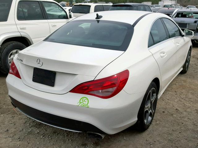 WDDSJ4EB5EN094173 - 2014 MERCEDES-BENZ CLA 250 WHITE photo 4