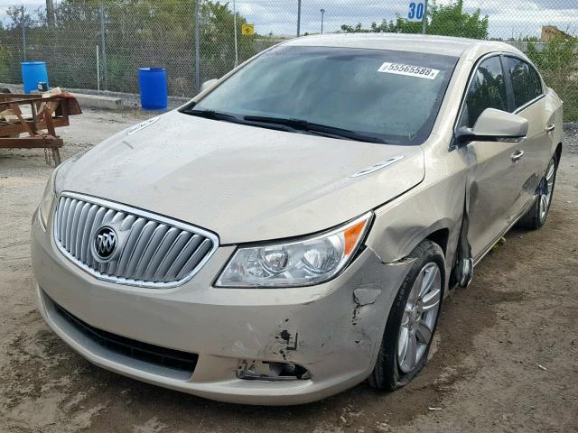 1G4GC5EC8BF397653 - 2011 BUICK LACROSSE C GOLD photo 2