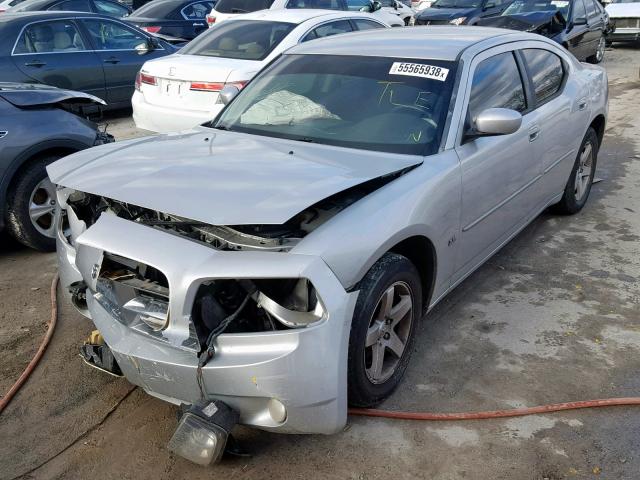 2B3CA3CVXAH181111 - 2010 DODGE CHARGER SX SILVER photo 2