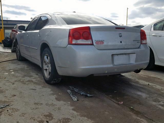 2B3CA3CVXAH181111 - 2010 DODGE CHARGER SX SILVER photo 3