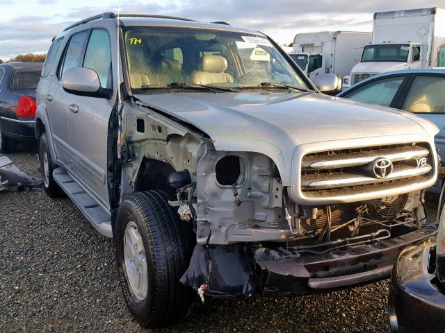 5TDBT48A82S113800 - 2002 TOYOTA SEQUOIA LI SILVER photo 1