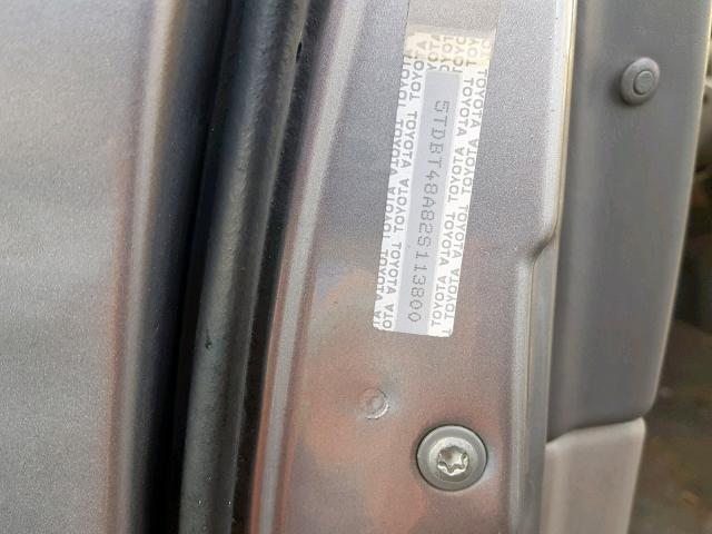 5TDBT48A82S113800 - 2002 TOYOTA SEQUOIA LI SILVER photo 10