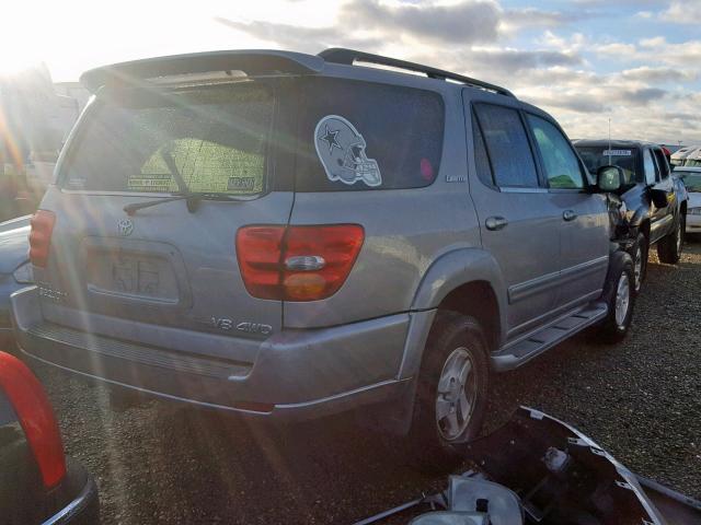 5TDBT48A82S113800 - 2002 TOYOTA SEQUOIA LI SILVER photo 4