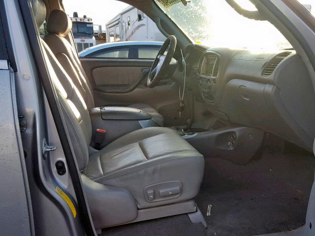 5TDBT48A82S113800 - 2002 TOYOTA SEQUOIA LI SILVER photo 5