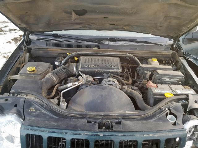 1J4HR48N75C593002 - 2005 JEEP GRAND CHER GREEN photo 7