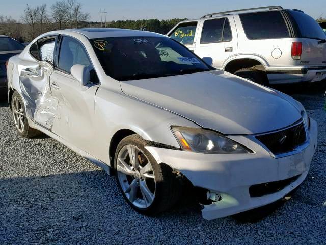 JTHBF5C20A5129036 - 2010 LEXUS IS 250 WHITE photo 1