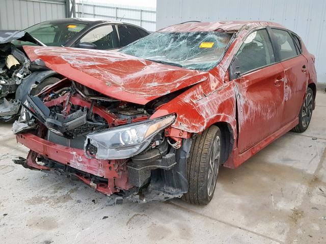 JTNKARJE8GJ509483 - 2016 TOYOTA SCION IM RED photo 2