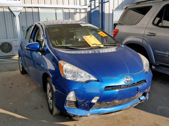 JTDKDTB34C1024743 - 2012 TOYOTA PRIUS C BLUE photo 1