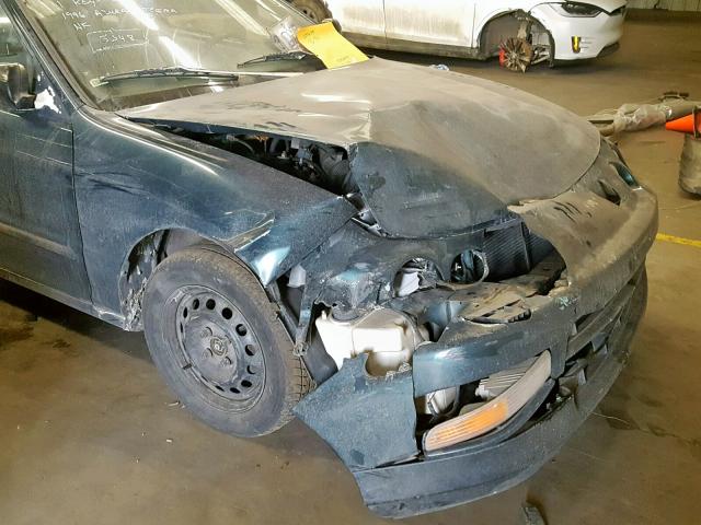 JH4DC4441TS018222 - 1996 ACURA INTEGRA RS GREEN photo 9