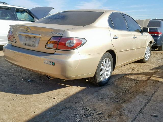 JTHBF30G625017413 - 2002 LEXUS ES 300 GOLD photo 4