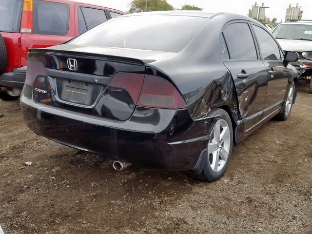 2HGFA15689H507538 - 2009 HONDA CIVIC BLACK photo 4