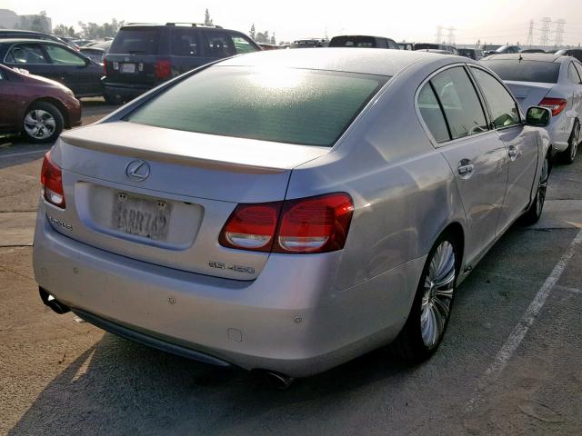 JTHBN96S565012453 - 2006 LEXUS GS GENERAT SILVER photo 4