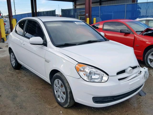 KMHCM3AC7AU159051 - 2010 HYUNDAI ACCENT BLU WHITE photo 1