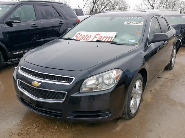 1G1ZB5E19BF247946 - 2011 CHEVROLET MALIBU LS BLACK photo 2