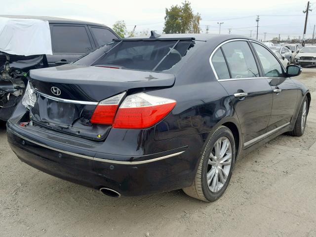 KMHGC46F19U029601 - 2009 HYUNDAI GENESIS 4. BLACK photo 4