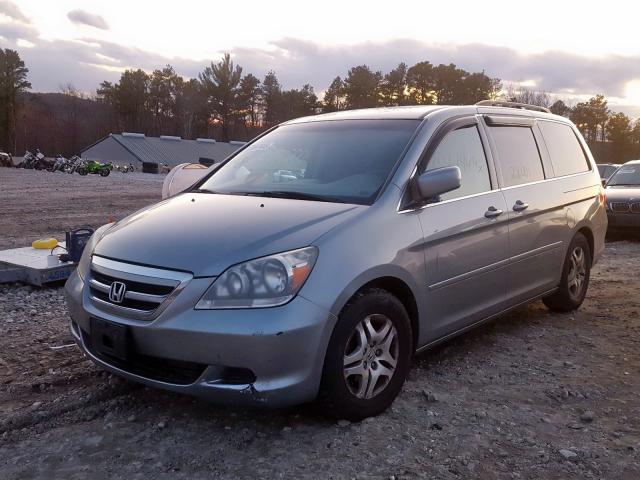 5FNRL38467B103250 - 2007 HONDA ODYSSEY EX GRAY photo 2