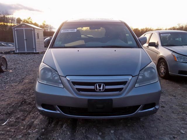 5FNRL38467B103250 - 2007 HONDA ODYSSEY EX GRAY photo 9