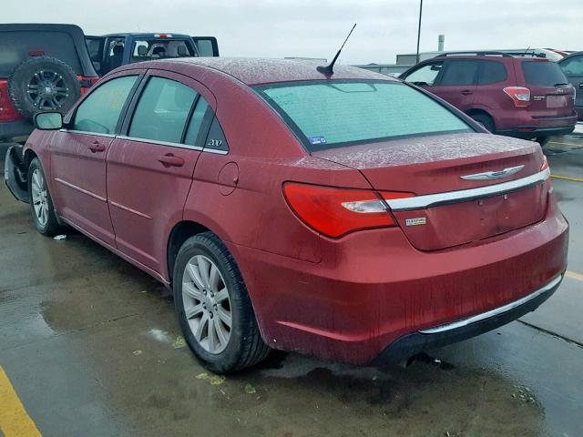 1C3BC1FG2BN538509 - 2011 CHRYSLER 200 TOURIN BURGUNDY photo 3