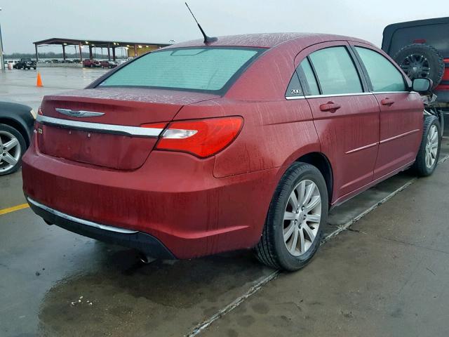 1C3BC1FG2BN538509 - 2011 CHRYSLER 200 TOURIN BURGUNDY photo 4