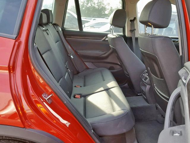 5UXWZ7C39H0X42311 - 2017 BMW X3 SDRIVE2 RED photo 6